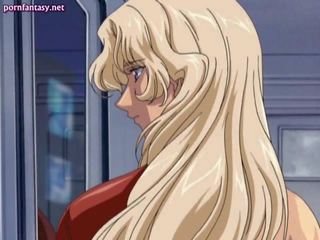Super anime blondýna dostane trela