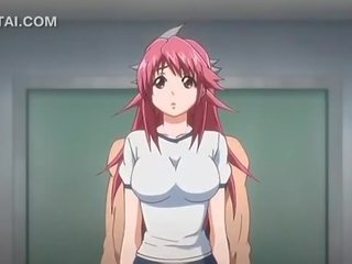 Kulay-rosas buhok anime feature puke fucked laban sa ang