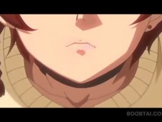 Busty hentai tóc đỏ bé ngựa con fucks một to lời nói láo