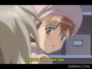 Teen Hentai darling In Stockings Caught Masturbating Gets