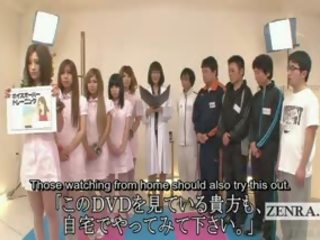 Subtitled cfnm japonské sestry bizarné examination
