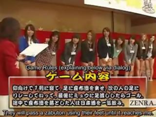 Subtitled bottomless jepang embarrassing group game