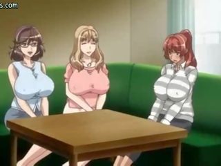 Menggiurkan anime perempuan mendapat faraj dibentangkan