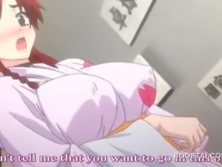 Redhead Hentai charming Hottie Giving Tit Job In Anime show