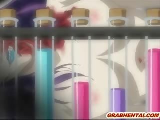Japoniškas hentai mademoiselle gėrimas sperma