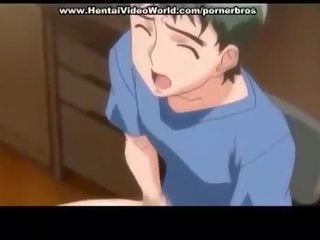Anime nastolatka młody pani idzie ahead zabawa pieprzyć w łóżko