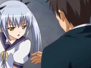 Ragyogó anime femme fatale nyalás tag -ban közelkép