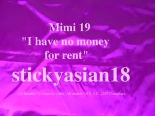 Stickyasian18 רזונת mimi 19 משלם ה השכרה